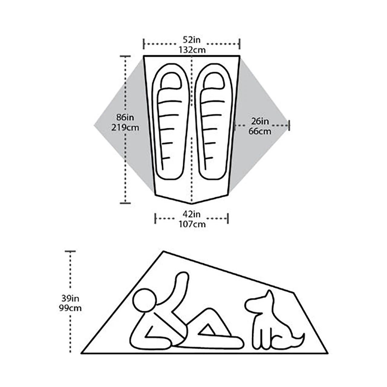 Big Agnes Tiger Wall 2 Platinum Tent - Image 2