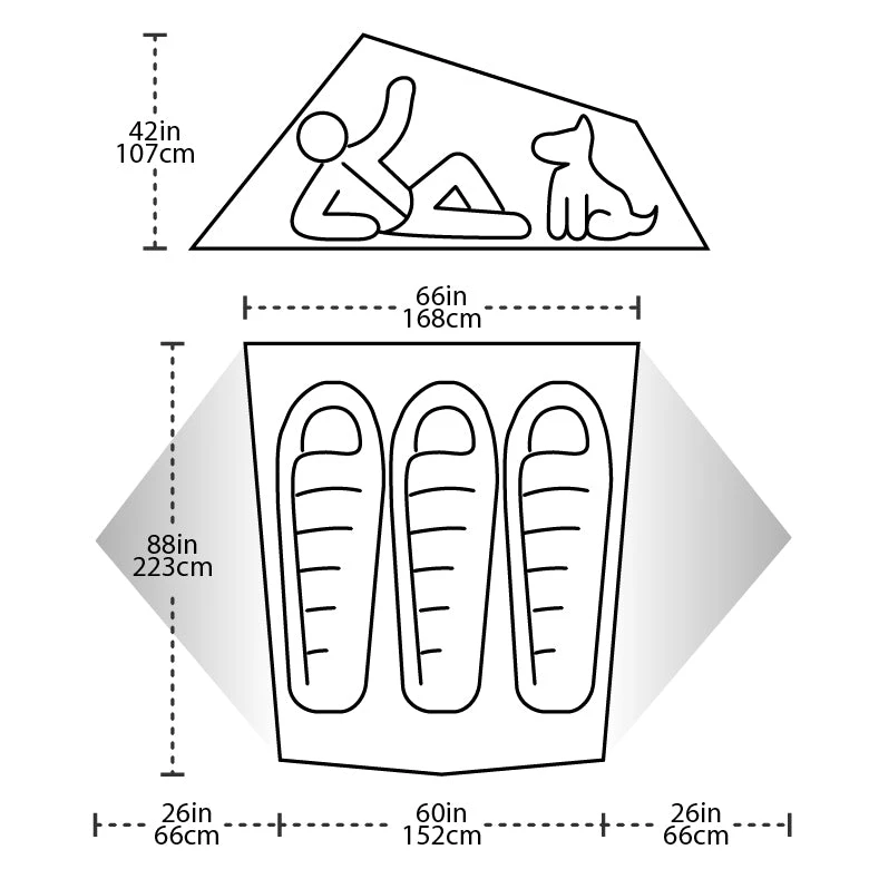 BIG AGNES Tiger Wall UL3 Solution Dye Tent - Image 4