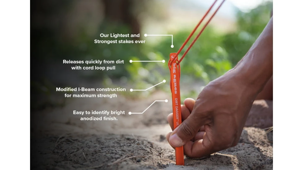 Big Agnes Dirt Dagger UL Tent Stakes, Pack Of 30 - Image 5